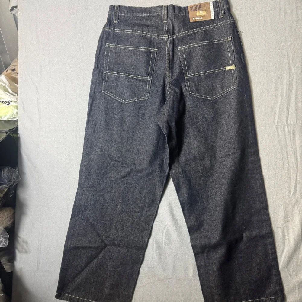 Southpole Baggy Wide Leg Men Jeans 36 Indigo Excellent Streetwear Y2K RN82628